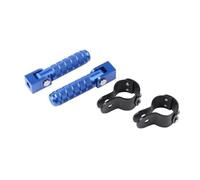Soporte De Reposapiés, Estriberas Plegables Y Pedales Con Abrazaderas Para F650GS/F650CS/G650GS/F700GS/F800GS Estriberas( Blue)