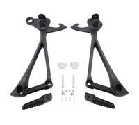Soporte de reposapiés para Pasajero Trasero Compatible con ZX10R 2011 2012 2013 2014(Matte Black)