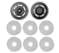 Soporte de repuesto para fregona con 6 almohadillas compatibles con Xiaomi Robot Vacuum S40 Pro (OV71GL) / H50 / H50 Pro, 1 par de accesorios de soporte de placa de fregona, piezas de repuesto