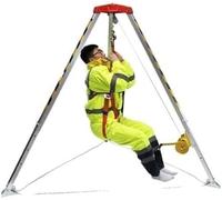 Soporte de rescate de seguridad, kit de protección contra caídas, trípode para sistemas de elevación de túneles de tuberías y alcantarillado, equipo de protección mejorado contra caídas para