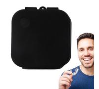 Soporte de retención - Funda de silicona portátil delgada para limpieza bucal - Caja de ortodoncia con drenaje para viajes, hogar