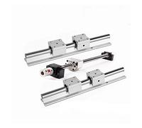 Soporte de riel lineal + Guía del eje SBR20 + Rodamiento de bloques SBR20UU + Set de tornillo de bolas + Tuerca + BKBF12 + Acoplador JIYAMI'EN EL(EK12 EF12,Sbr 550 sfu1605 550)