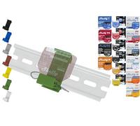 Soporte de riel plano para 18 shellys: 1 Gen3,1PM Gen3,2PM Gen3,i4 Gen3,Plus 1,Plus 1PM,Plus 2PM,Plus i4,Plus 0-10 V Dimmer,Wave 1,Wave 1PM, Wave 2PM, Wave 2PM, Wave Shutter,Wave i4 (verde)