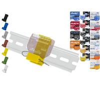 Soporte de riel plano para 18 shellys: 1 Gen3,1PM Gen3,2PM Gen3,i4 Gen3,Plus 1,Plus 1PM,Plus 2PM,Plus i4,Plus 0-10 V Dimmer,Wave 1,Wave 1PM, Wave 2PM, Wave Shutter,Wave i4 (amarillo)