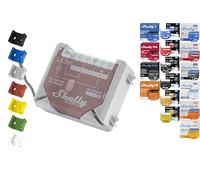 Soporte de riel "Wall" para 18 shellys: 1 Gen3,1PM Gen3,2PM Gen3,i4 Gen3,Plus 1,Plus 1PM,Plus 2PM,Plus i4,Plus 0-10V Dimmer,Wave 1,Wave 1PM,Wave 2PM, Wave Shutter,Wave i4 (Grau-Prime)