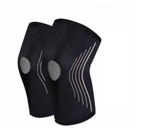 Soporte de Rodilla, Morbuy 2 Pack Manguito Antideslizante para Rodilla Manguito Compresivo Súper Elástico para Ayudar a Aliviar el dolor en las Articulaciones en Pacientes con Artritis y Recuperación de Lesiones para Hombres y Mujeres Deportistas (M, Gris)