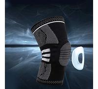 Soporte de rodilla, soporte de protección de rodilla de alta elasticidad con material de nailon de calidad para hombre para viajes para mujer para deportes(L code)