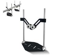 Soporte de rodillo en V ajustable, resistente, capacidad de 100 kg, soporte de corte de carpintería para troncos, tuberías, materiales cilíndricos