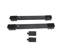 Soporte de rodillo móvil, 2 juegos de 70 cm/27,6 pulgadas Muebles móviles Base elevada Soporte ajustable Pedestal deslizante Pedestal para refrigerador, lavadora, lavavajillas (Negra)
