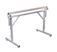 Soporte de rodillo transportador ajustable para sierras de mesa y cepilladoras, mejora la eficiencia del flujo de trabajo, soporta cargas pesadas para mejorar la productividad