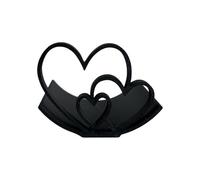 Soporte de rollo con forma de corazón impreso en 3D, multifuncional, organizador de almacenamiento de pañuelos para decoración de baño, decoración de baño