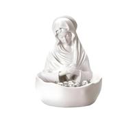 Soporte de Rosario con Figura Santa Madre Virgen María, Decoración Religiosa Bendita Regalo Espiritual, Poure Bautismo, Navidad, Mesa, Chimenea, Oficina | Soportes Rosarios para Hogar