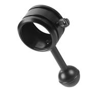 Soporte de Rótula para Luz de Buceo 1 Pulgada de Aleación de Aluminio | Abrazadera Negra Abs, Uso en Fotografía Subacuática, Montaje para Linterna y Equipo de Iluminación