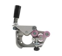 Soporte de rueda alimentadora de alambre de aluminio para soldadores MIG, distancia entre agujeros de 60 mm, repuesto de placa de motor ligera plateada/rosa