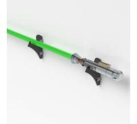 Soporte de sable de sable láser acrílico soporte de espada expositor soporta todas las espadas o sable láser star wars lightsaber (negro 1 pieza)