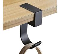 Soporte de sac à dos, ganchillo de mesa de sac à main, soporte para casque en métal sans perçage, Support de casque pratique en d'aluminum sous l'étagère de bureau, pince multifonctionnelle sa