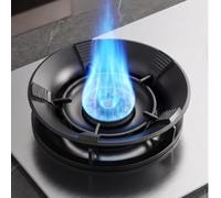 Soporte de sartén de gas de hierro fundido 25.8cm resistente al viento | Se adapta a cocinas de gas, diseño resistente al viento, concentra la llama, ahorra energía, base estable