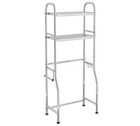 Soporte de secadora de altura ajustable y kit de apilamiento para lavadora, estante de almacenamiento portátil de acero inoxidable, fácil montaje, ideal para organización de lavandería