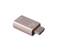 Soporte de SeñAl de Pantalla de Bloqueo Compatible con Adaptador Virtual HDMI2.0 KVM Enchufe Ficticio EDID DDC para Emulador Compatible con