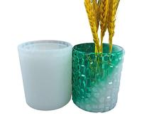 Soporte de silicona para brochas de maquillaje, moldes epoxi para manualidades, maceta, soporte para bolígrafos, moldes para macetas de resina epoxi