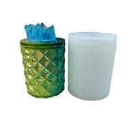 Soporte de silicona para brochas de maquillaje, moldes epoxi para manualidades, maceta, soporte para bolígrafos, moldes para macetas de resina epoxi