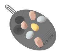Soporte de silicona para brochas de maquillaje, paleta de mezcla de silicona, almohadilla de limpieza profesional multifuncional, paleta de base de silicona, almohadilla de maquillaje para brochas de