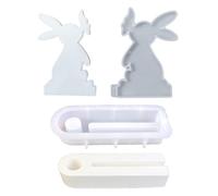 Soporte de silicona para candelabros de Pascua, resinas, decoración de mesa, candelabros de silicona para Pascua