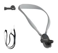 Soporte de silicona para el pecho para Action 5, correa de cuello desmontable profesional con cable de estabilización de 1,2 m, estabilizador de cámara de acción montado en el pecho