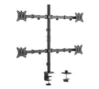 Soporte de sobremesa articulado Equip 650866 para 4 monitores 17-32" 36kg VESA negro