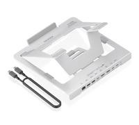 Soporte de Sobremesa - Docking USB Tipo-C Aisens ASUC-7P046-GR/ 2xUSB/ 1xUSB Tipo-C/ 2xHDMI/ 1xRJ45/