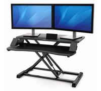 Soporte de Sobremesa Elevable Fellowes Sit-Stand Lotus Corsivo/ hasta 15kg/ Negro