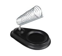 Soporte de soldador con base de metal fundido pesado, plataforma de soldadura redonda, soporte circular para soldador