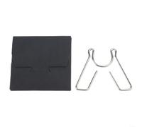 Soporte de soldador TS100 - Soporte de metal portátil, base de soporte de escritorio de acero inoxidable, soporte compacto para estación de soldadura eléctrica, color plateado 34 x 28,5 mm
