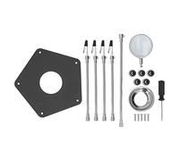 Soporte de soldadura con lupa de 3X, soporte de soldadura para PCB con manos auxiliares, herramienta universal de brazo con alta transmisión de luz y lupa para la reparación y el