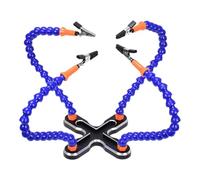 Soporte de soldadura para joyas, herramienta de soporte de soldadura de 4 brazos, soporte para placa de circuito, cuerpo de aluminio, clips de, base antideslizante para reparación