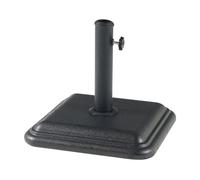Soporte de sombrilla biccari 35x35x5,5 cm hormigón - negro [casa.pro]