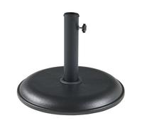 Soporte de sombrilla bionaz redondo hormigón 45x5cm - negro [casa.pro]