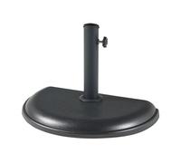 Soporte de sombrilla bisenti semicircular hormigón 45 x 29 x 4,5 cm - negro [casa.pro] 29 cm