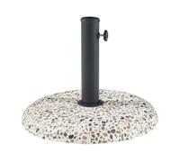 Soporte de sombrilla bitritto circular ø45 x 6 cm hormigón - aspecto grava [casa.pro]