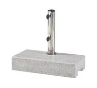 Soporte de sombrilla bomba rectangular granito 45x22,5x9,5cm - gris [casa.pro]