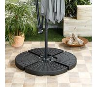 Soporte de sombrilla Limousin 72 kg pesos vacíos set de 4 Blumfeldt