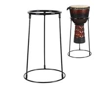 Soporte de soporte de tambor, soporte de batería ajustable - Soporte de tambor africano de acero de carbono ajustable | Rack de percusión negro, suministros de instrumentos musicales para adultos, deb