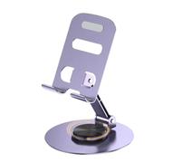 Soporte de soporte giratorio para teléfono móvil, plegable ajustable, montaje flexible, altura y ángulo para tableta para escritorio, hogar, trabajo, Kitchen, Travel & Video Streaming 3,54 x 1,26 x