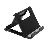 Soporte de soporte para teléfonos móviles: aumento ajustable de aluminio grueso totalmente plegable - Cadera de teléfono móvil de escritorio de - base de cajas de caza y carga conveniente - Elect