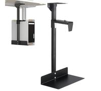 Soporte de sub-dresk del procesador, soporte de subterráneo para PC, soporte de pared para el hogar, hoteles, apartamento, soporte de soporte de procesador ajustable, soporte de caja de computadora