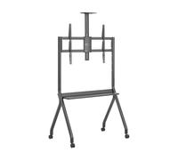 Soporte de suelo AISENS FT86FE-369 para TV 55-100" hasta 120kg con ruedas y bandeja