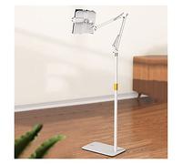 Soporte de suelo ajustable para leer iPad y libros de cocina, soporte para documentos y música, soporte ergonómico para libros perezosos, elegante diseño blanco