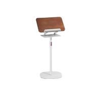 Soporte de suelo ajustable para libros, soporte de lectura 2 en 1 para laptop, recetas, libros de texto, tableta, base giratoria de 360°, altura de 20 a 47 pulgadas