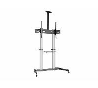 Soporte de suelo con ruedas equip para pantallas de 60-100' color plat