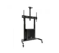 Soporte de suelo inclinable con ruedas tooq narnia fs20500m-b para tv de 60-100'/ hasta 100kg